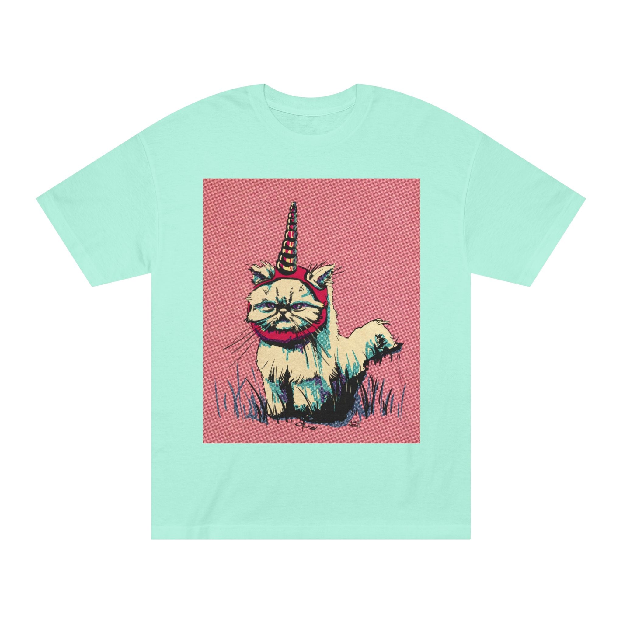 Catunicorne Retro Graphic Tee — Whimsical Vintage Cat Unicorn Shirt Printify