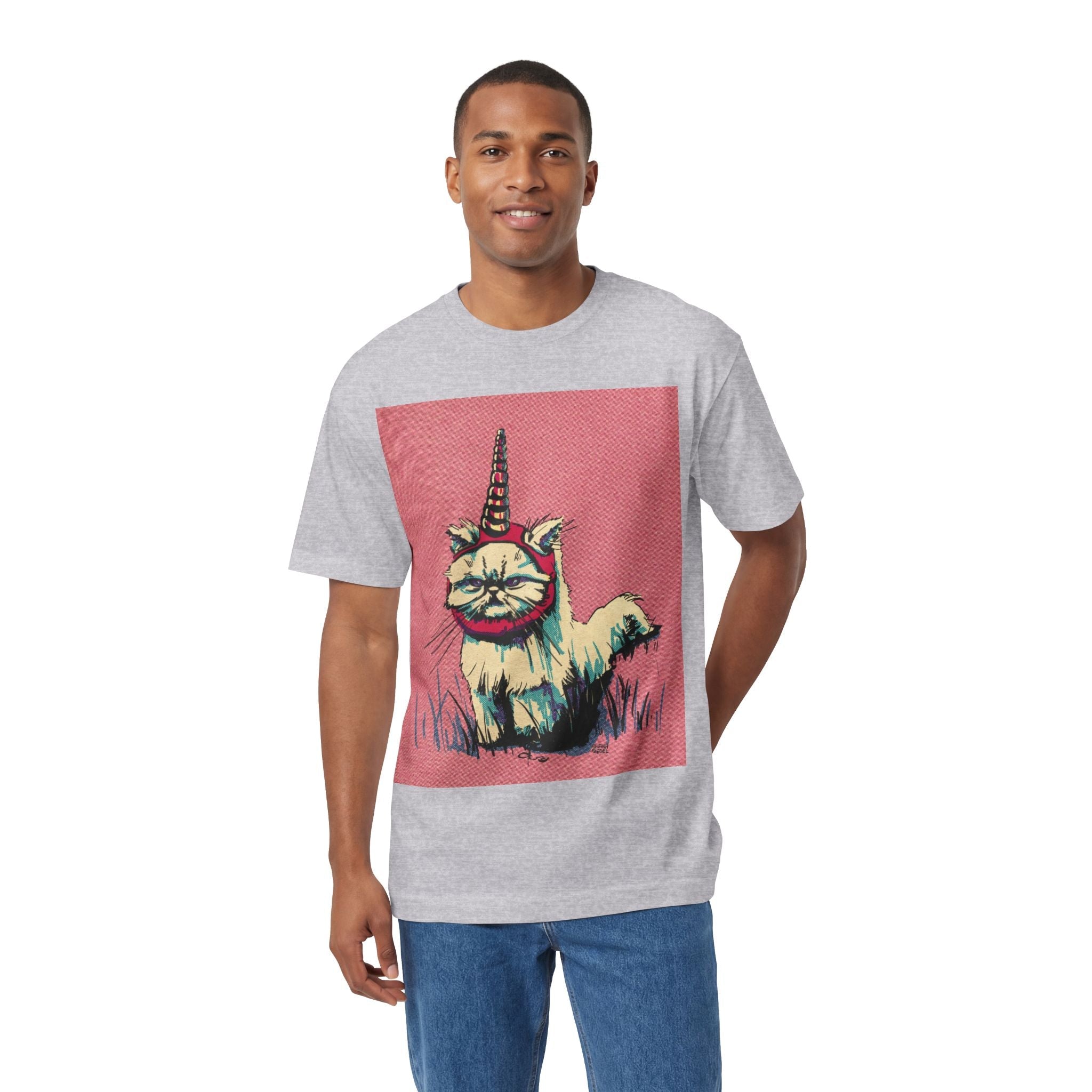 Catunicorne Retro Graphic Tee — Whimsical Vintage Cat Unicorn Shirt Printify