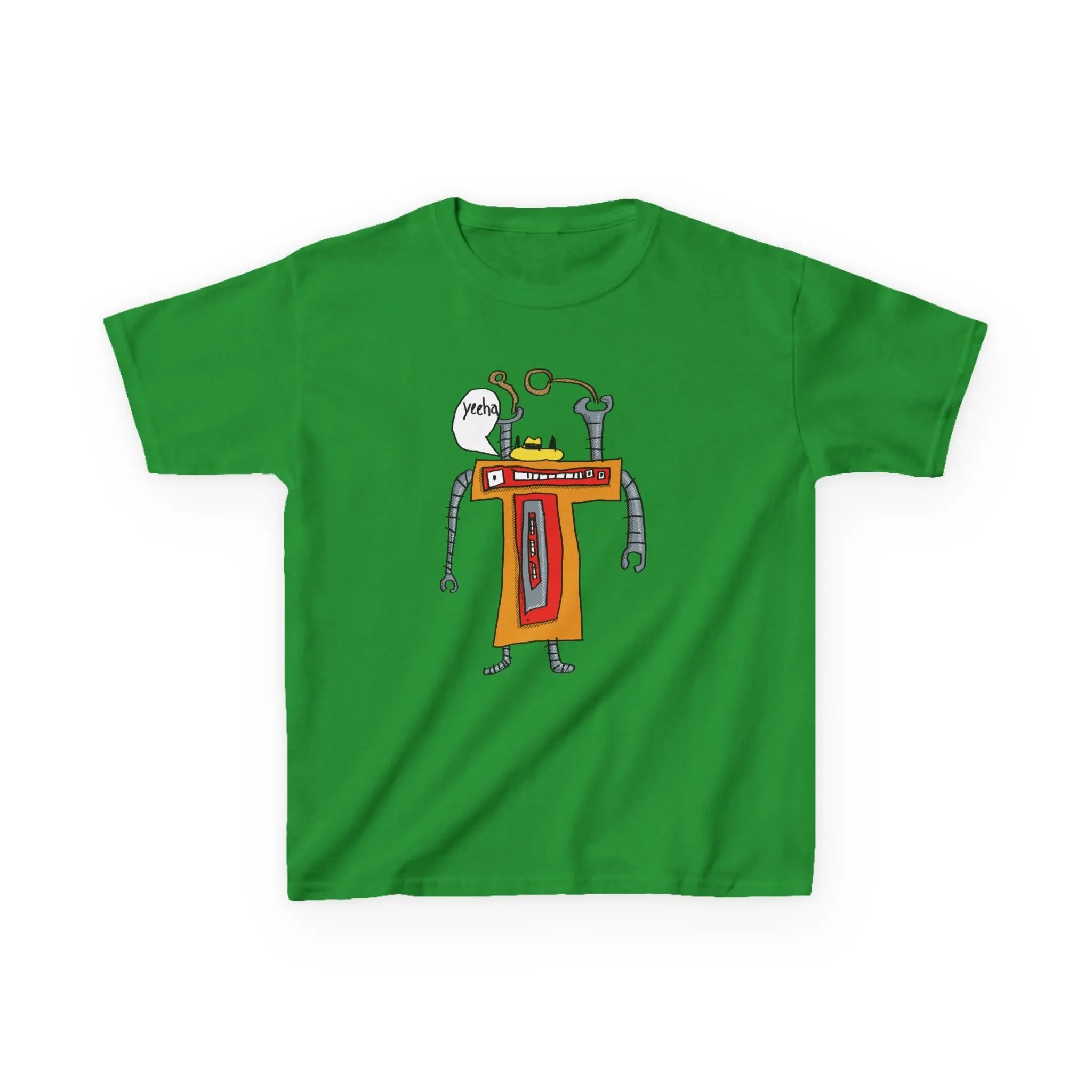 Cat Cowboy Robot T‑Shirt Designed By Lio Age 7