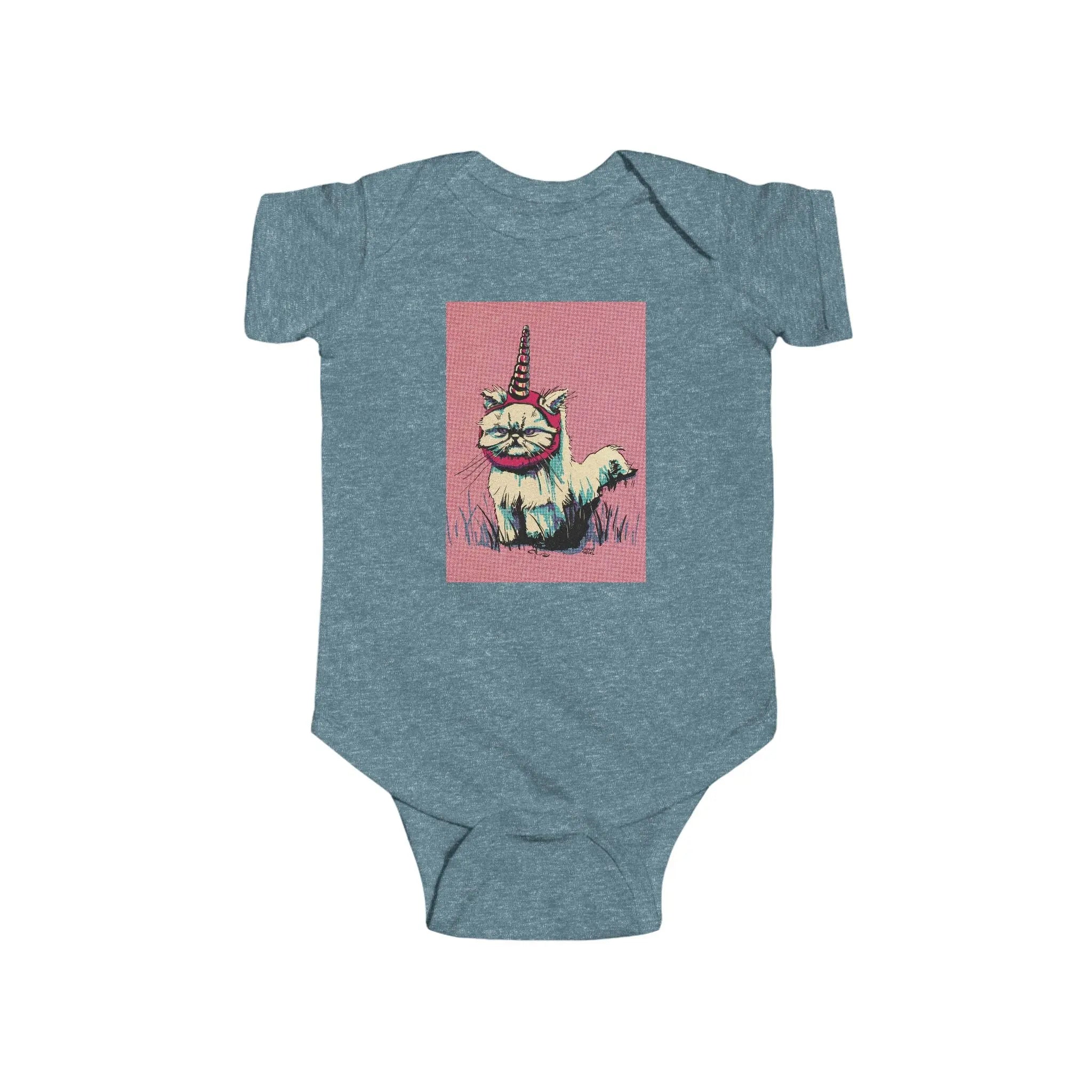 Grumpy Unicorn Cat Infant Bodysuit - Exvertebrate