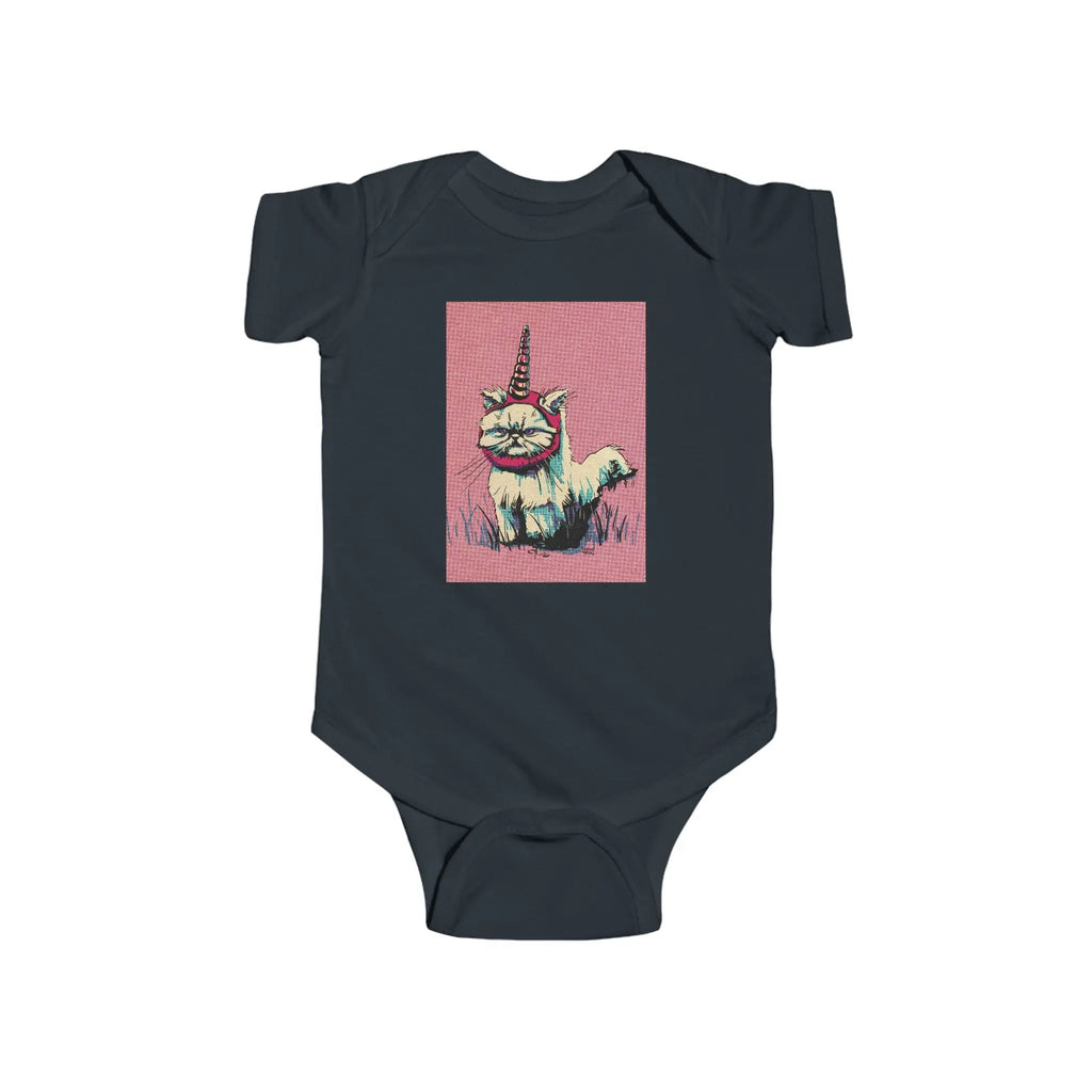 Grumpy Unicorn Cat Infant Bodysuit - Exvertebrate