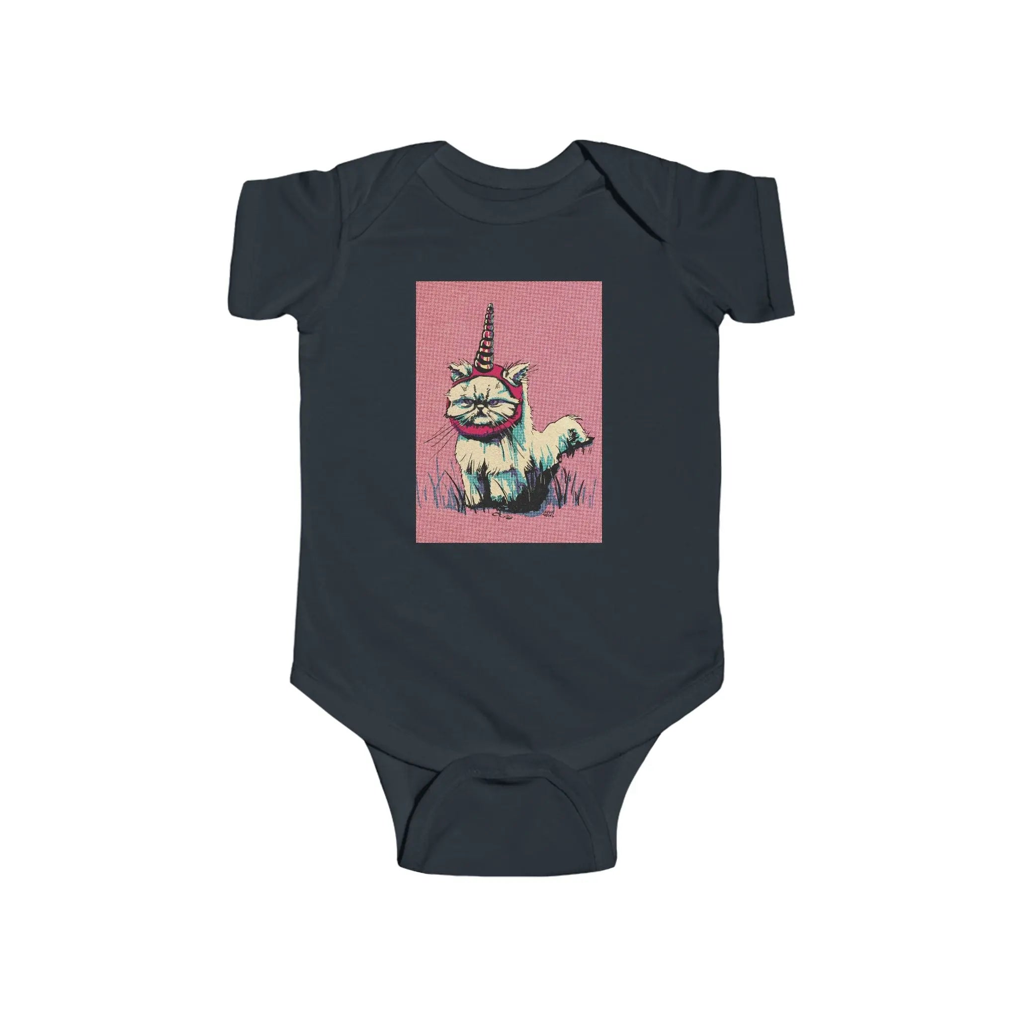Grumpy Unicorn Cat Infant Bodysuit - Exvertebrate