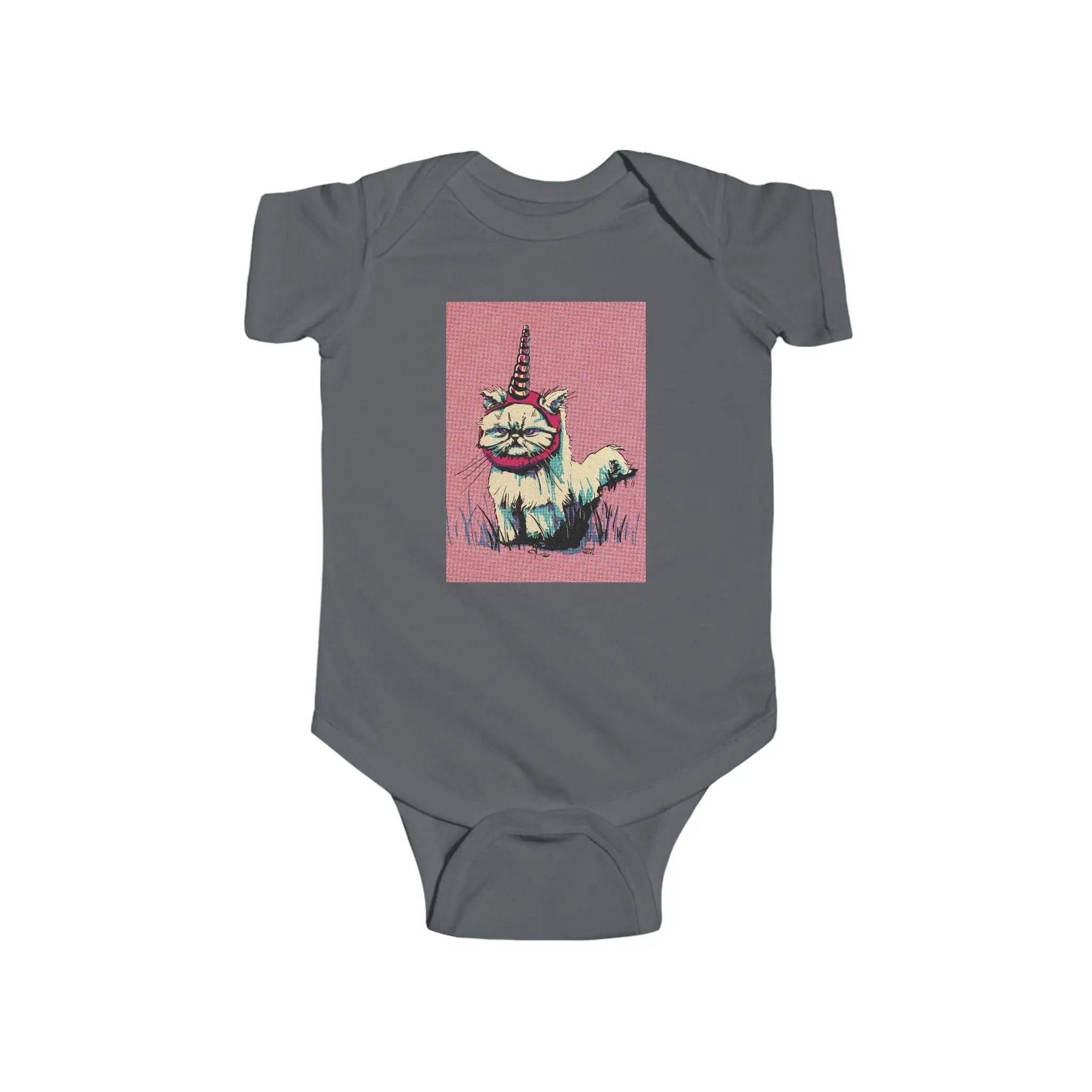 Grumpy Unicorn Cat Infant Bodysuit - Exvertebrate