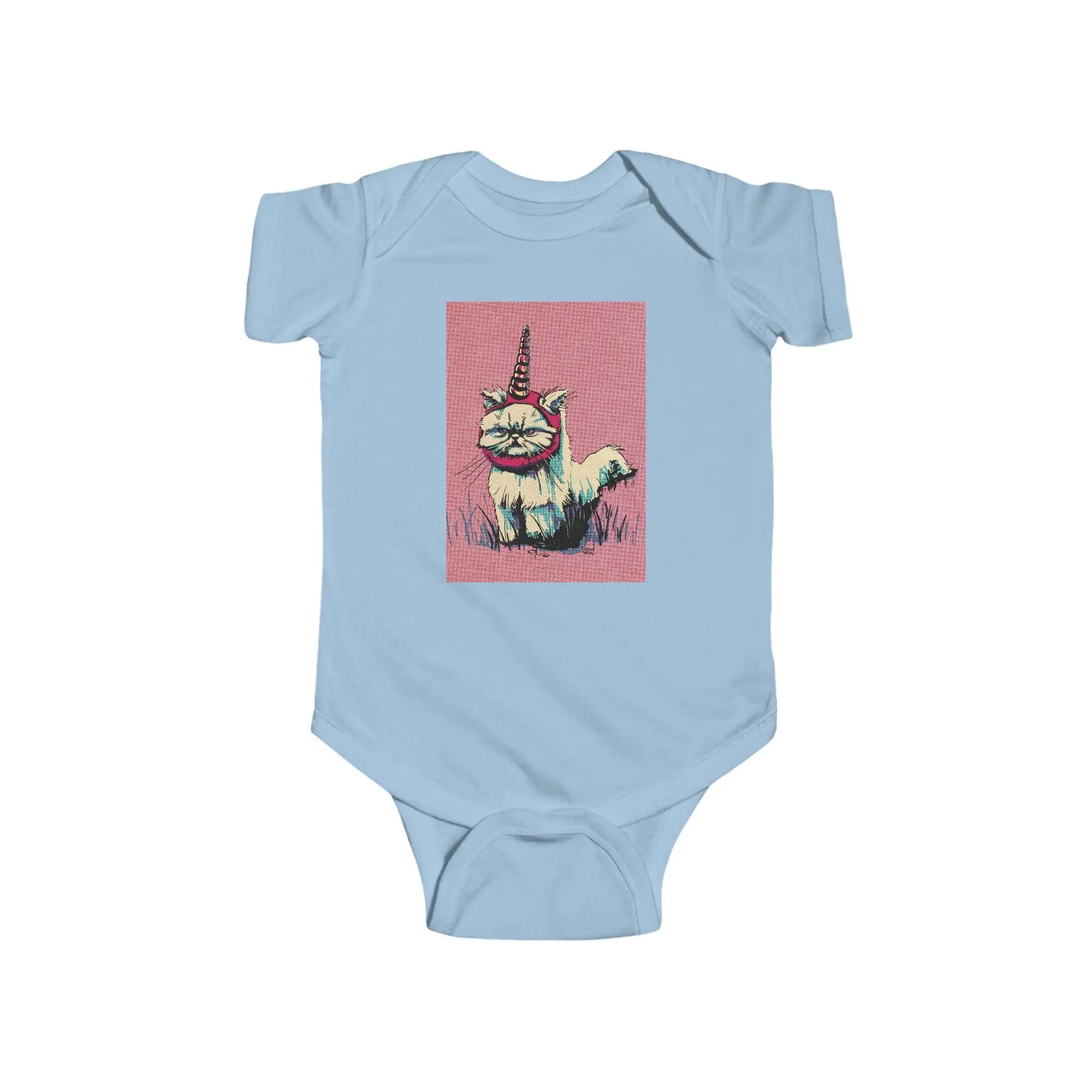 Grumpy Unicorn Cat Infant Bodysuit - Exvertebrate