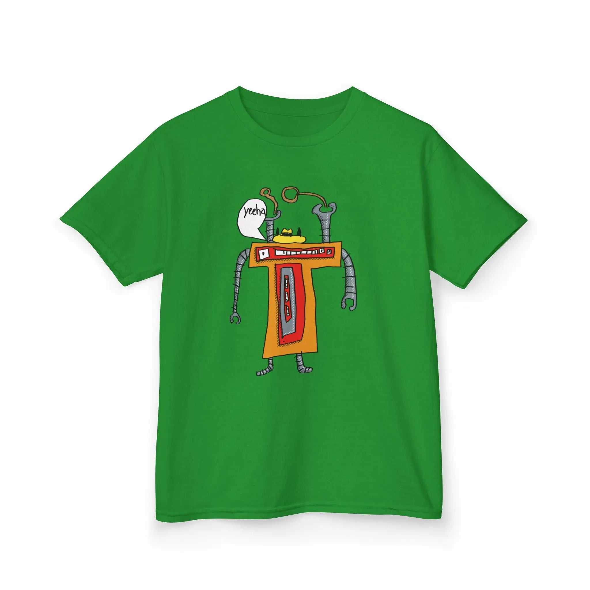 Cat Cowboy Robot T‑Shirt Designed By Lio Age 7