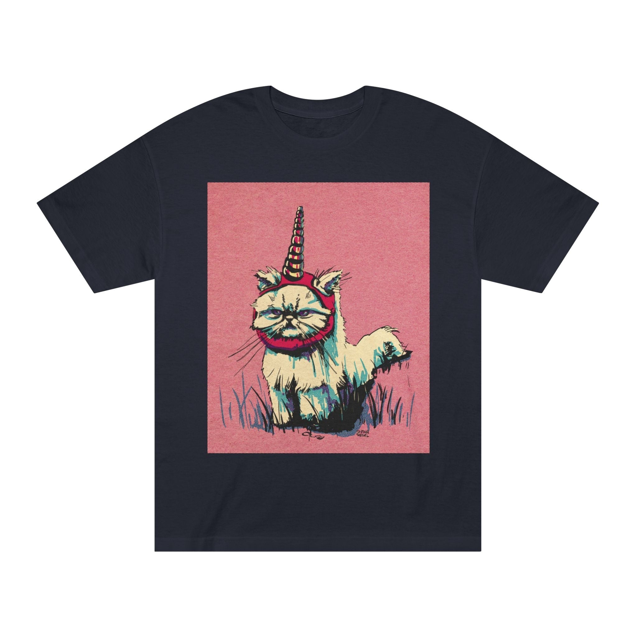Catunicorne Retro Graphic Tee — Whimsical Vintage Cat Unicorn Shirt Printify