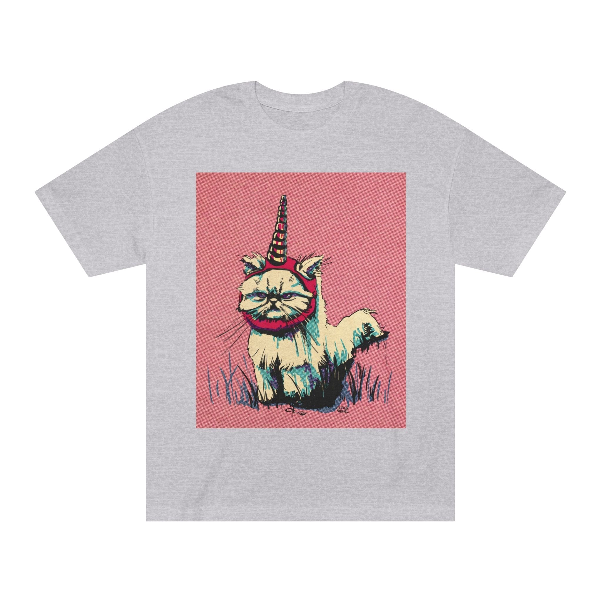 Catunicorne Retro Graphic Tee — Whimsical Vintage Cat Unicorn Shirt Printify